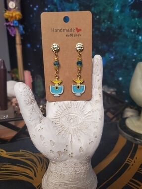 Handmade "Jasmine" Perfume Bottle Hypoallergenic Earrings